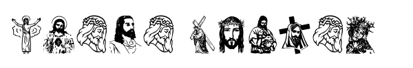Jesus Christ font preview